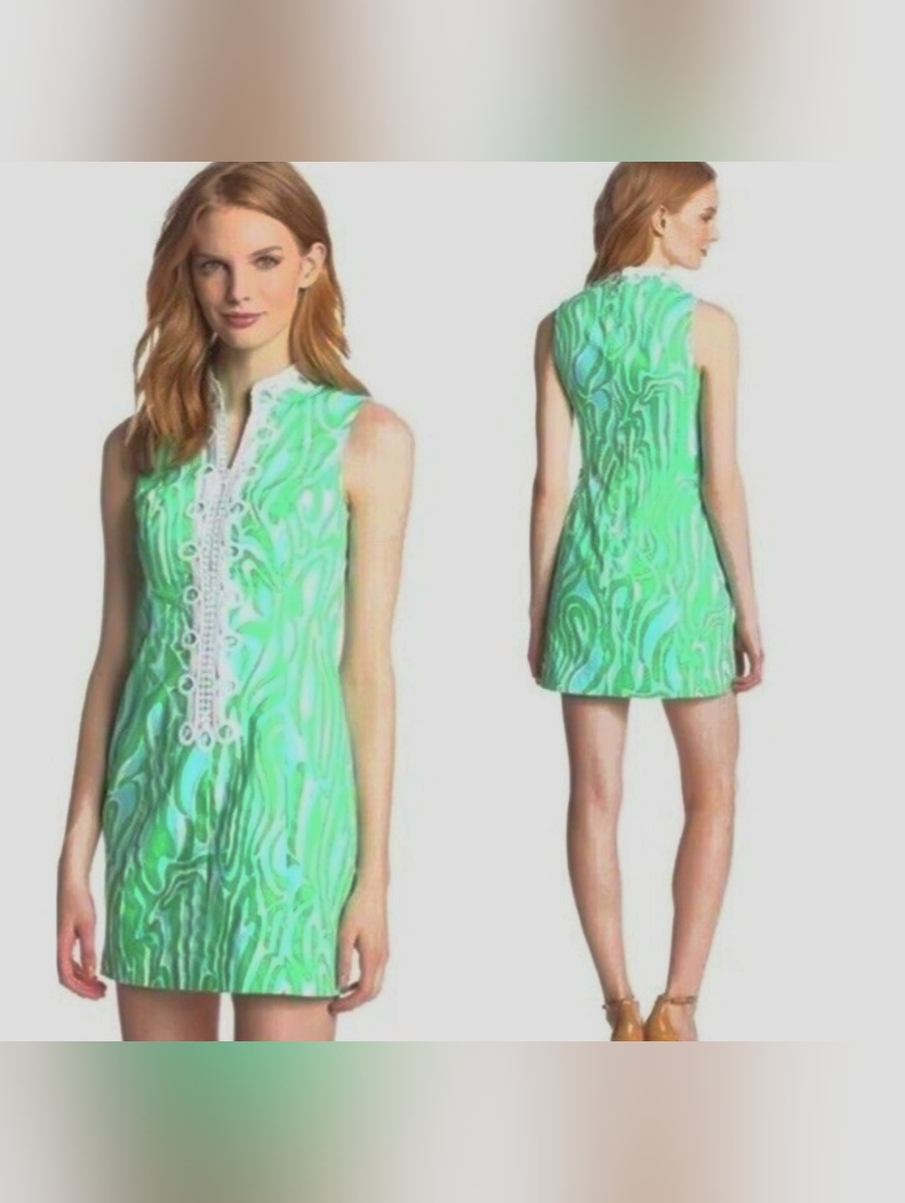 Lilly Pulitzer Alexa Shift Dress in Finders Keepers Print Size 8